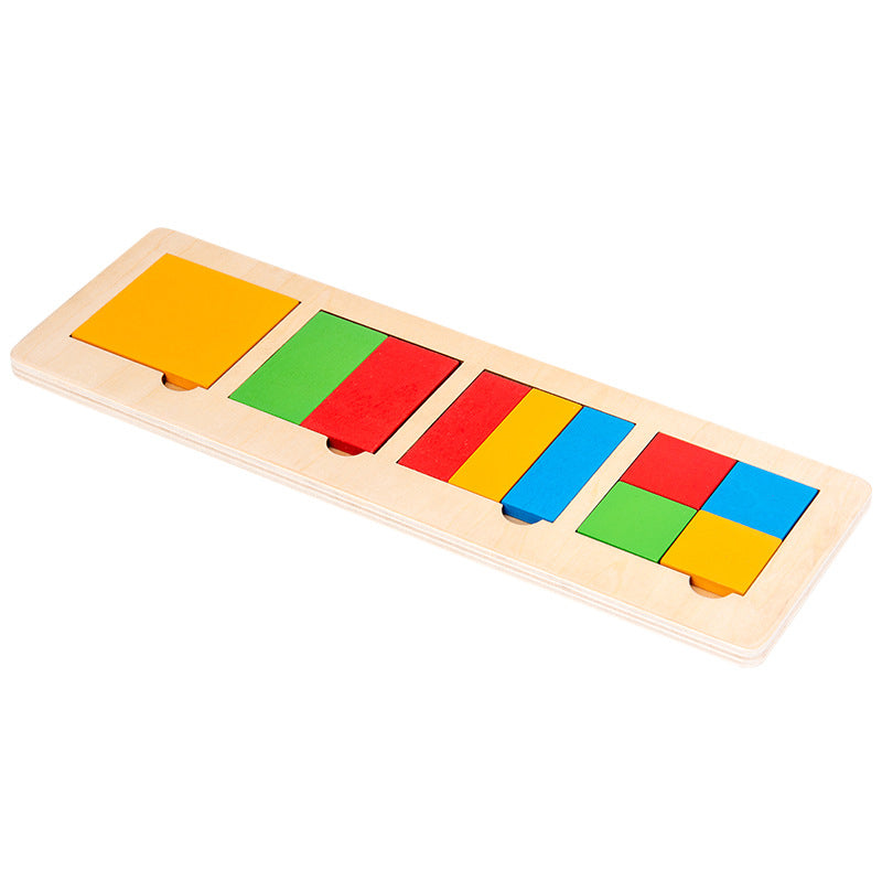 Montessori Wooden Sorting Game with Geometric Shapes