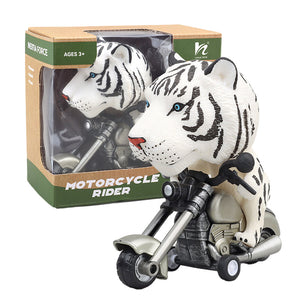 Friction-Powered Animal Motorcycle Toys