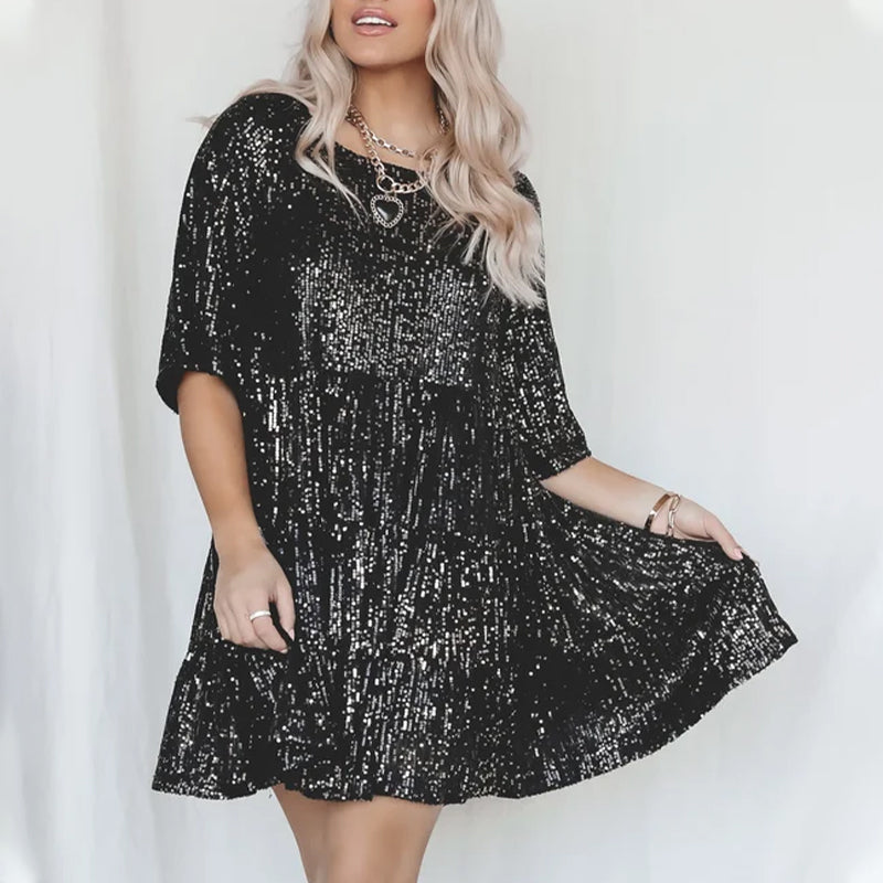 ✨Sequin Baby Doll Dress