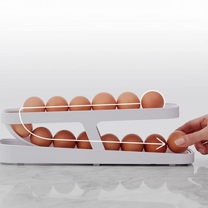 Automatic Scrolling Egg Rack Holder Storage Box