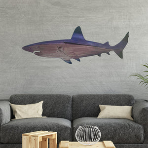 Metal Shark Art Wall Decor