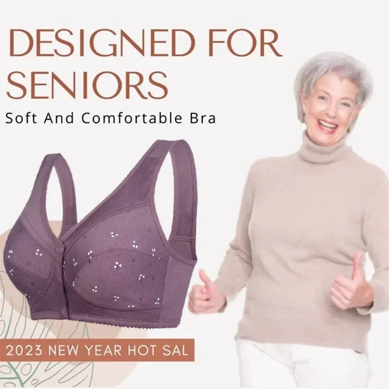 Front button middle aged and elderly Underwear