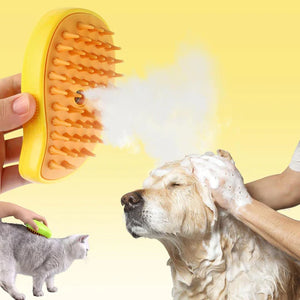 Spray floating hair comb