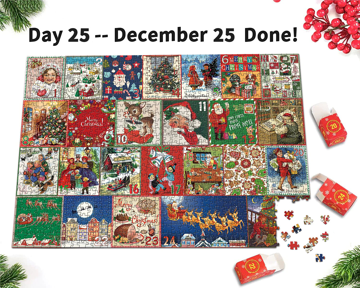 Christmas Advent Calendar Jigsaw Puzzles