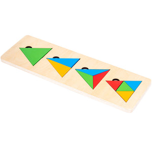 Montessori Wooden Sorting Game with Geometric Shapes