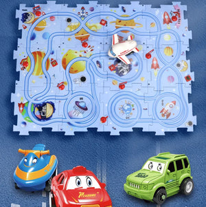 🔥Children's Educational Puzzle Track Car Play Set