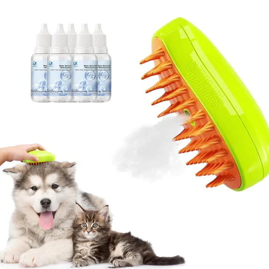 Spray floating hair comb