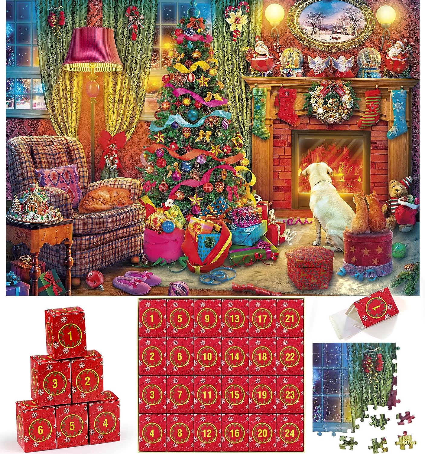 Christmas Advent Calendar Jigsaw Puzzles