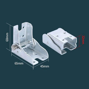 90 degree self-locking folding hinge