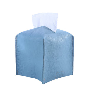 Square Leather Tissue Box Cover