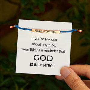 God Is In Control Tube Bracelet