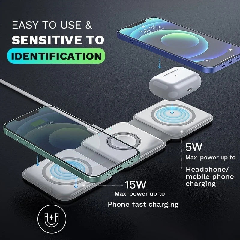 3 in 1 Wireless Travel Charger