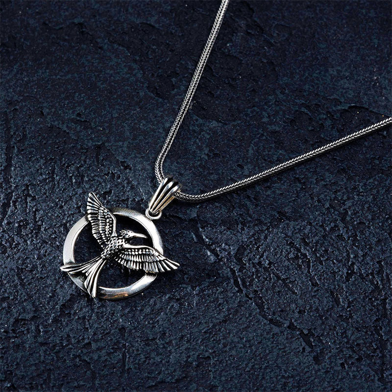 Circle Phoenix Necklace For Men