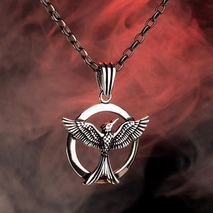 Circle Phoenix Necklace For Men