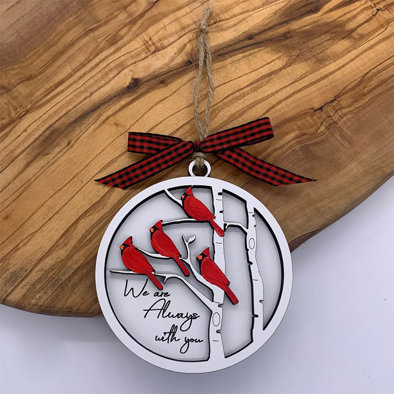 🐦Handmade memorial ornament with Cardinals- We Are Always With You✨💖