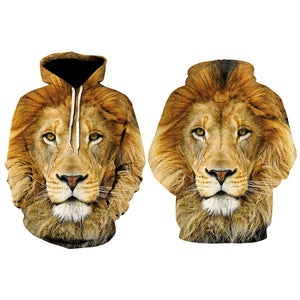 3D Lion Hoodie