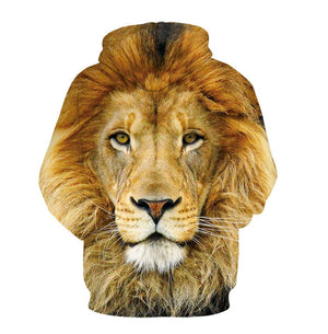 3D Lion Hoodie