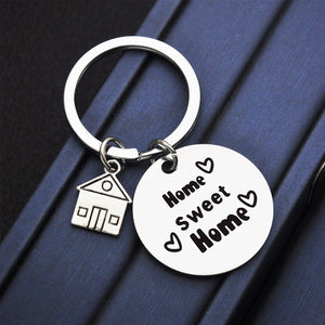 Home Sweet Home Stainless Steel Keychain