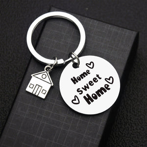 Home Sweet Home Stainless Steel Keychain
