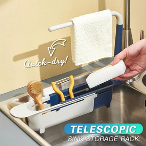 👍Updated Telescopic Sink Storage Rack