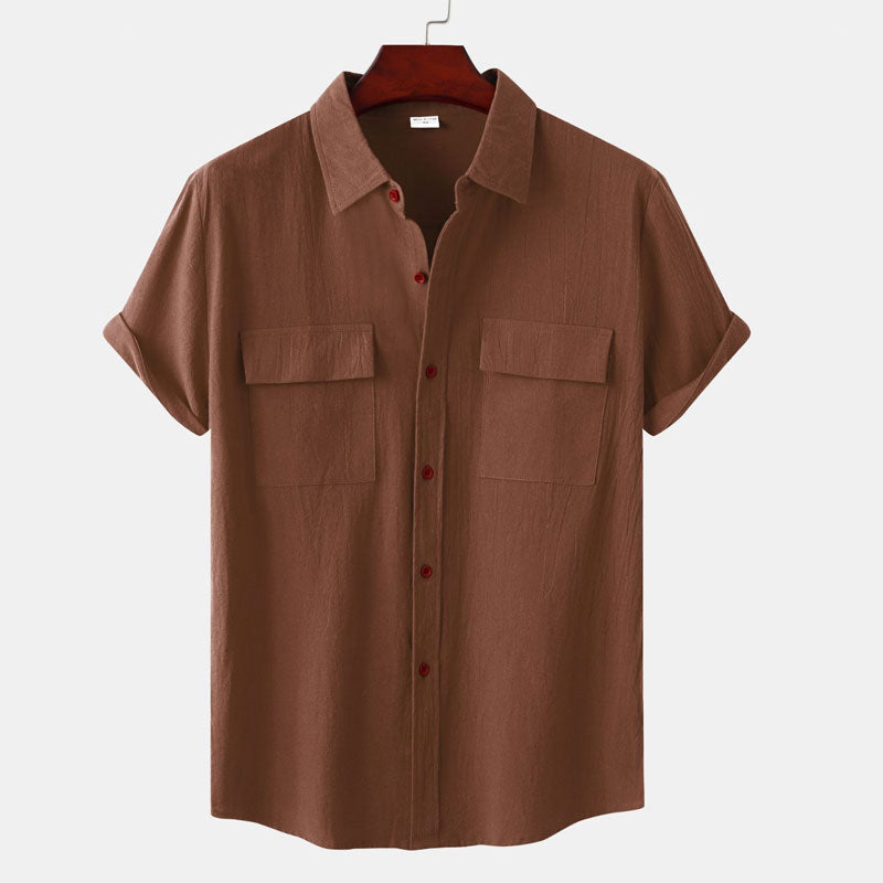 Men's Linen Short Sleeve Shirt