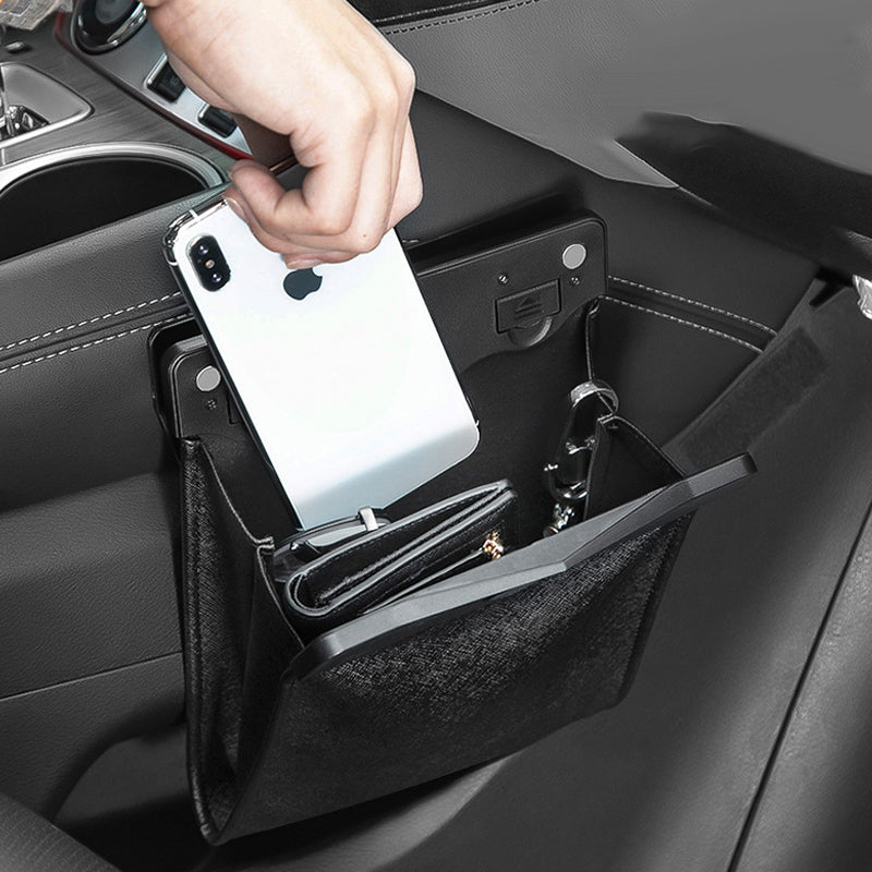 Waterproof Car Leather Trash Can