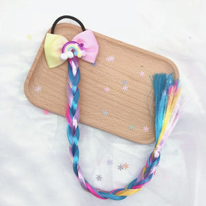 Cute Girls Cartoon Butterfly Hair Extension Braid