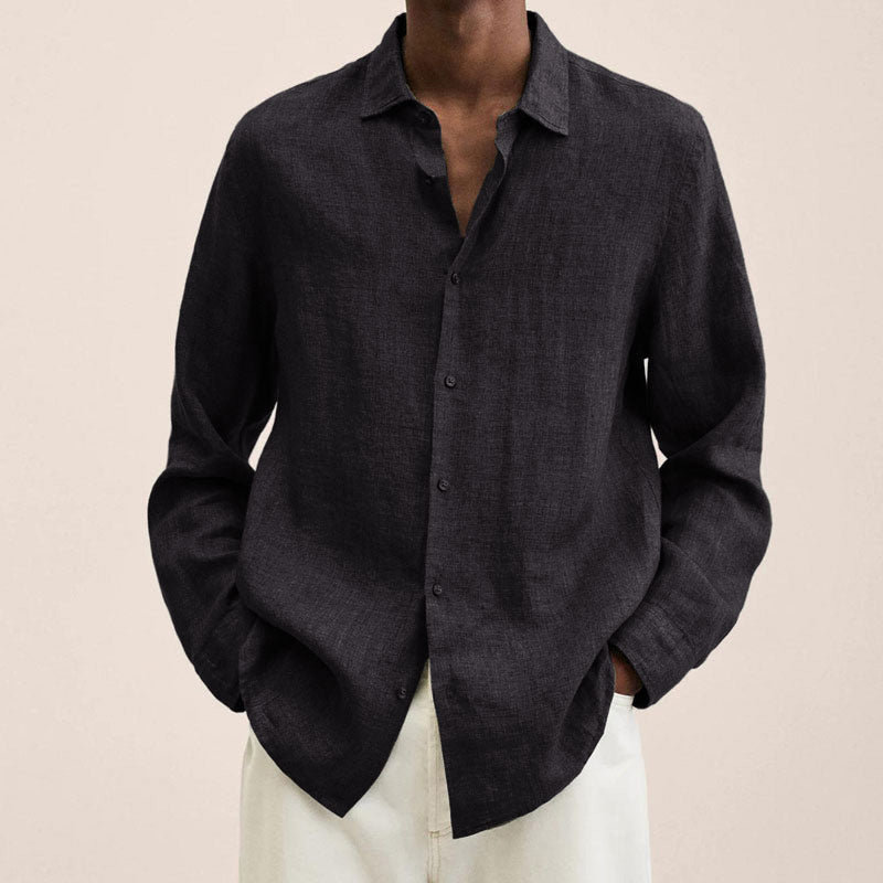 Men's Linen Regular-Fit Shirt