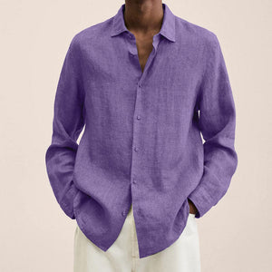 Men's Linen Regular-Fit Shirt