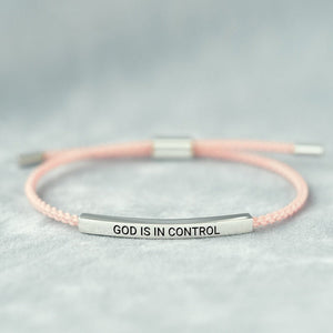 God Is In Control Tube Bracelet