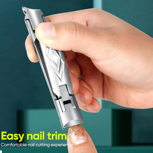 Travel Double Head Curved and Bevel Trimmer For Toenail Fingernail