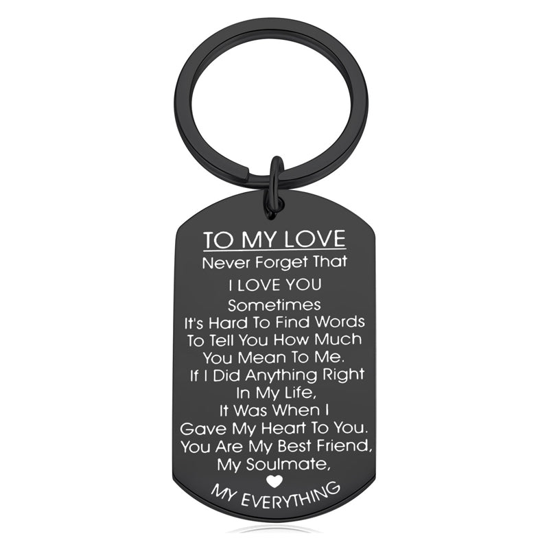 To My Love Keychain