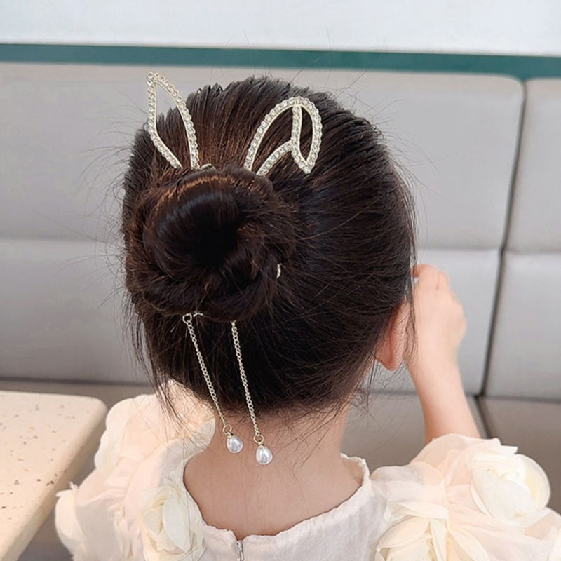 Elegant Ponytail Hair Button