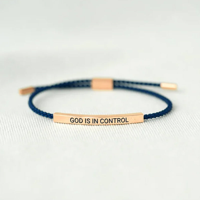 God Is In Control Tube Bracelet