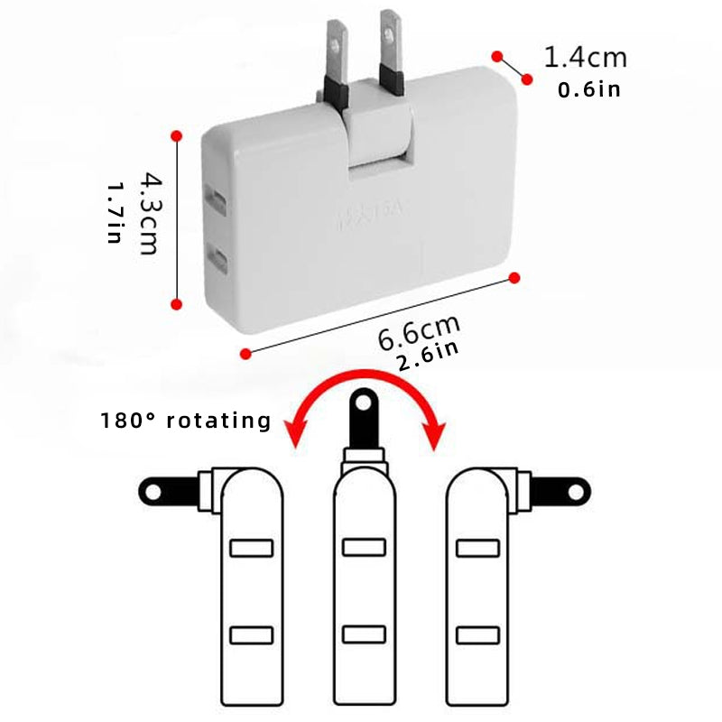 😮Rotatable Socket Converter