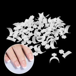 🔥Glue-On French Manicure Nails Kit (100 pcs)