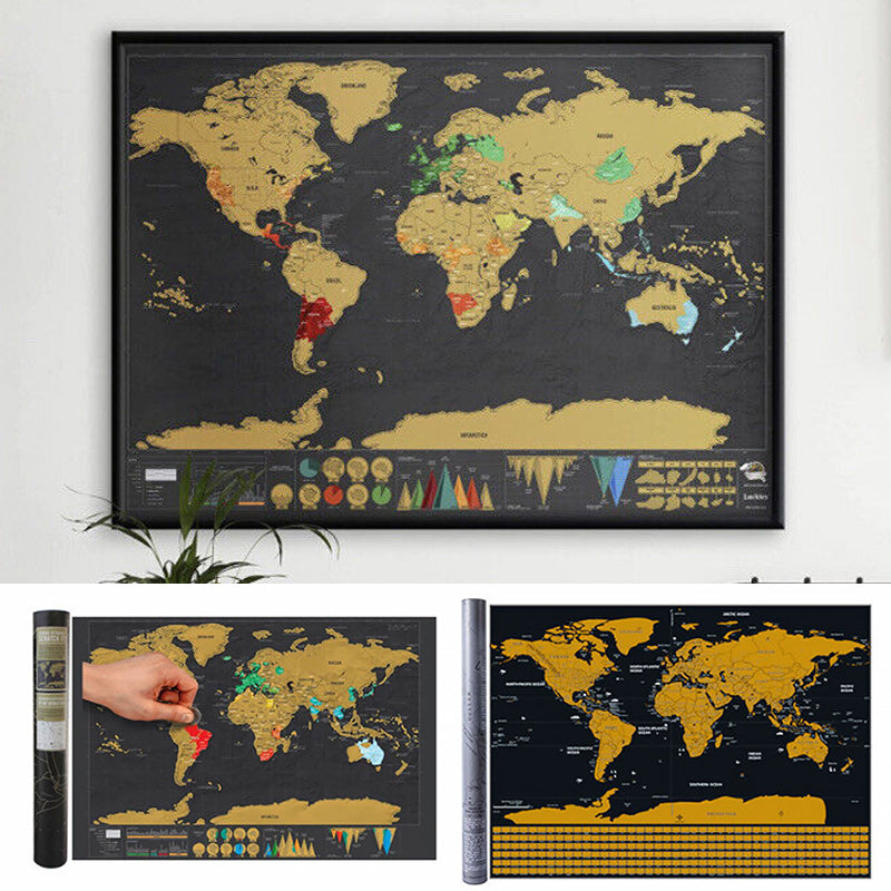 Scratch Map of the World