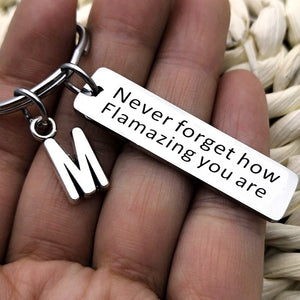 Stainless Steel Inspirational Keychain