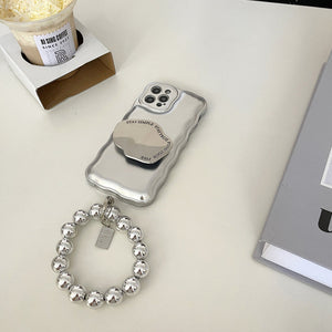 Matte Silver Ball Bracelet Air Cushion Case for iPhone
