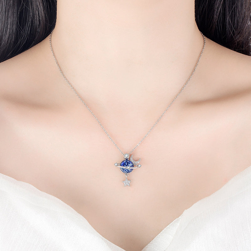 Fantasy Star Moon Clavicle Necklace