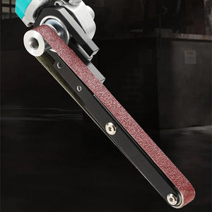 Angle grinder modified belt sander