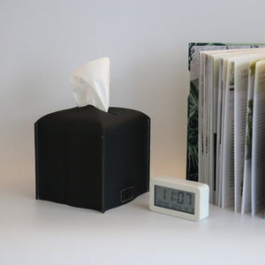 Square Leather Tissue Box Cover