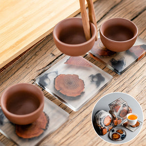 Rustic Tea Coaster Set