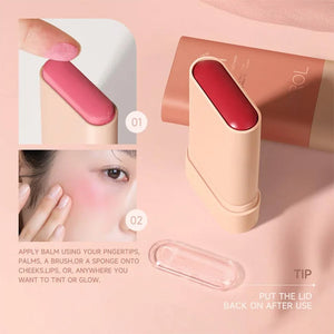 Tint Moisturizing Stick,Cheek Tint Blush Cream