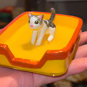 Cat Litter Ashtray (Neon Tab)