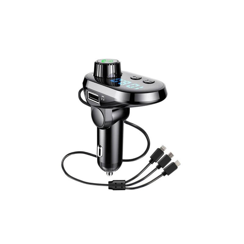 7 in 1 Car Charger & FM Transmitter