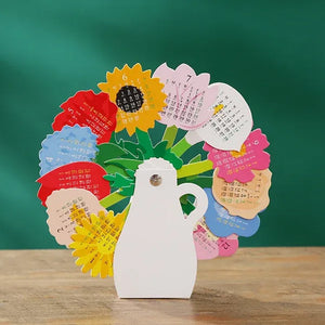 Flower Vase Shape Desktop Calendar