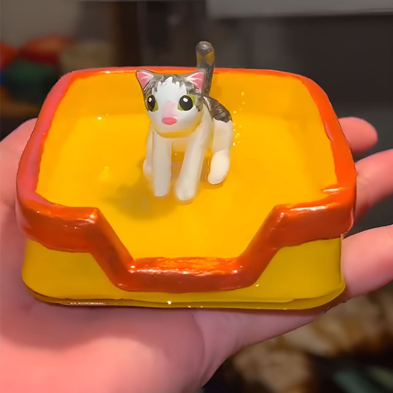 Cat Litter Ashtray (Neon Tab)