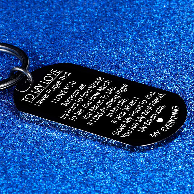 To My Love Keychain