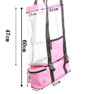 2-in-1 Portable Detachable Mesh Carry Case